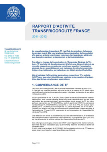 Le rapport d'activité de Transfrigoroute France est paru