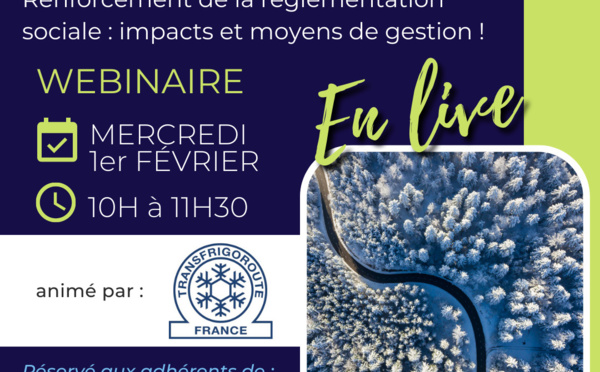 REPLAY : webinaire sur le paquet mobilité et le renforcement de la réglementation sociale